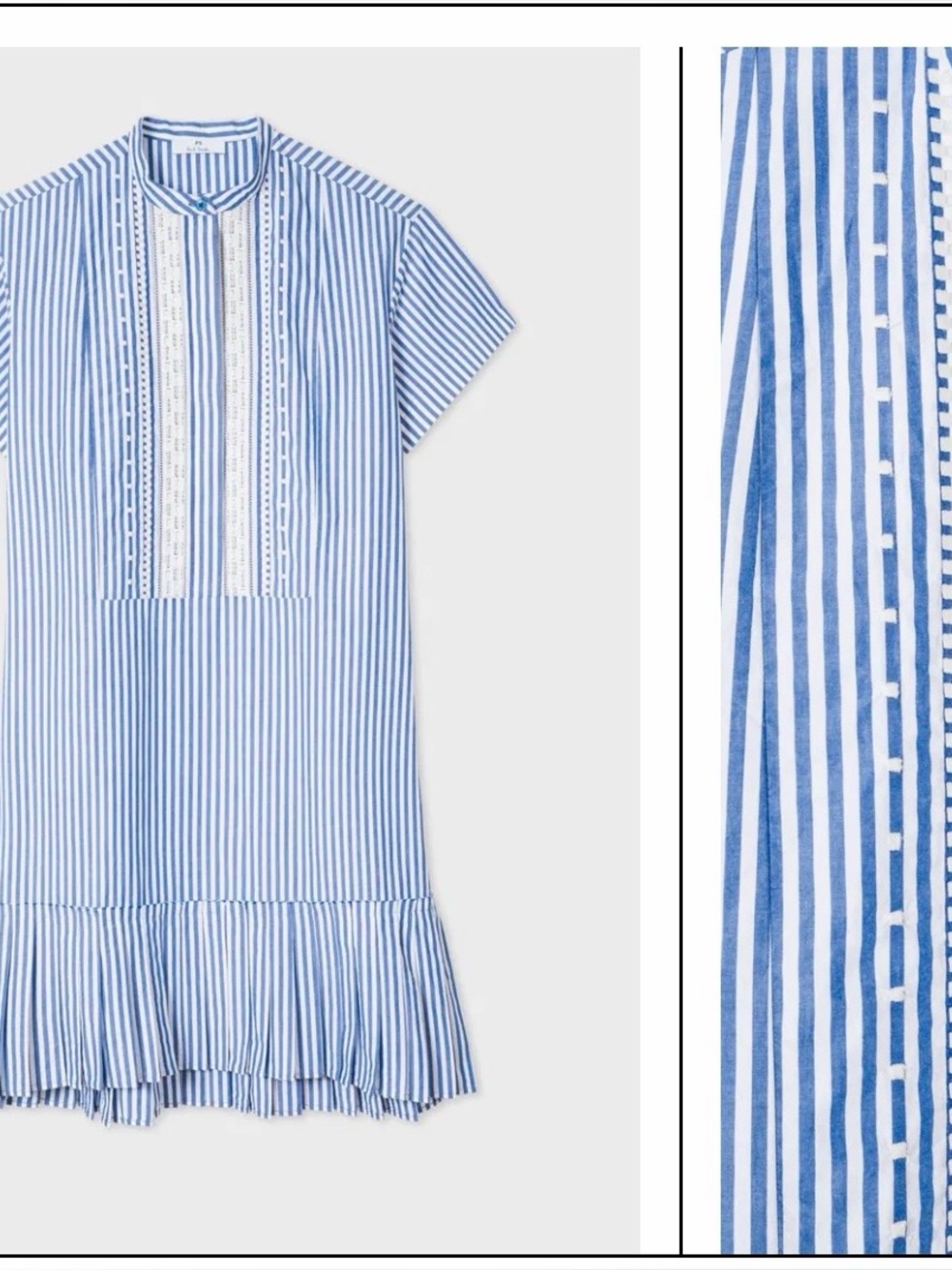Paul Smith Stripe Band-Collar Dress